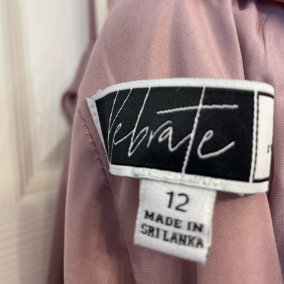 Off the shoulder David’s bridal dress - quartz, SZ 12 - Picture 10 of 14